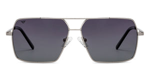 Silver Square Full Rim Unisex Sunglasses by Vincent Chase Polarized-200404