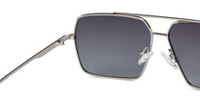 Load image into Gallery viewer, Silver Square Full Rim Unisex Sunglasses by Vincent Chase Polarized-200404
