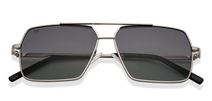 Silver Square Full Rim Unisex Sunglasses by Vincent Chase Polarized-200404