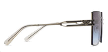 Load image into Gallery viewer, Silver Black Square Rimless Unisex Sunglasses by Vincent Chase-206742