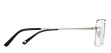 Load image into Gallery viewer, Silver Square Half Rim Unisex Eyeglasses by John Jacobs-201421