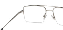 Load image into Gallery viewer, Silver Square Half Rim Unisex Eyeglasses by John Jacobs-201421