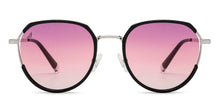 Load image into Gallery viewer, Silver Geometric Full Rim Women Sunglasses by Vincent Chase Polarized-209323