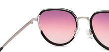 Load image into Gallery viewer, Silver Geometric Full Rim Women Sunglasses by Vincent Chase Polarized-209323
