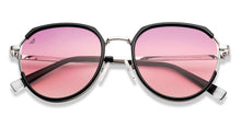 Load image into Gallery viewer, Silver Geometric Full Rim Women Sunglasses by Vincent Chase Polarized-209323