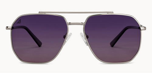 Silver Square Full Rim Unisex Sunglasses by Vincent Chase Polarized-200400