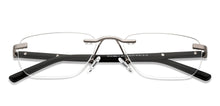 Load image into Gallery viewer, Silver Rectangle Rimless Unisex Eyeglasses by Vincent Chase-208777