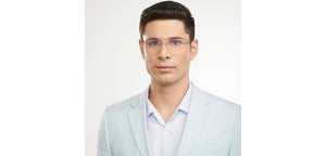 Silver Square Rimless Unisex Eyeglasses by Lenskart Air-200724