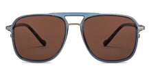 Load image into Gallery viewer, Blue Rectangle/ Square Full Rim Unisex Sunglasses by Lenskart STUDIO-205476