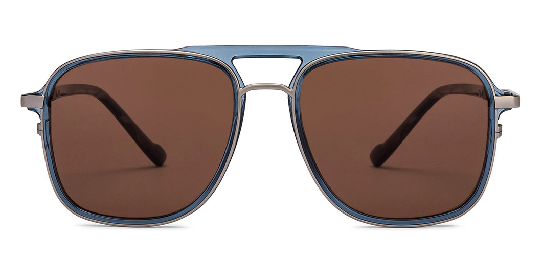 Blue Rectangle/ Square Full Rim Unisex Sunglasses by Lenskart STUDIO-205476