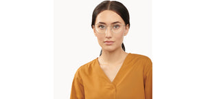 Silver Cat Eye Full Rim Women Eyeglasses by Vincent Chase-152832