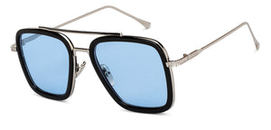Black Rectangle Full Rim Unisex Sunglasses by OJOS-205628