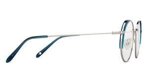 Blue Round Full Rim Unisex Eyeglasses by John Jacobs-150891
