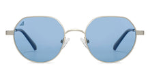 Load image into Gallery viewer, Silver Round Full Rim Unisex Sunglasses by Vincent Chase Polarized-151372