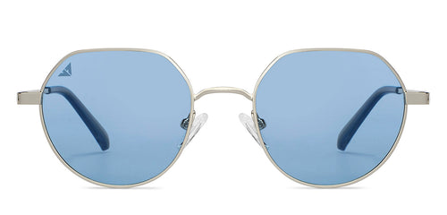 Silver Round Full Rim Unisex Sunglasses by Vincent Chase Polarized-151372