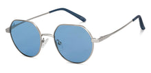 Load image into Gallery viewer, Silver Round Full Rim Unisex Sunglasses by Vincent Chase Polarized-151372