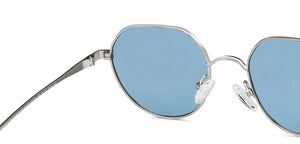Silver Round Full Rim Unisex Sunglasses by Vincent Chase Polarized-151372
