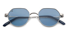 Load image into Gallery viewer, Silver Round Full Rim Unisex Sunglasses by Vincent Chase Polarized-151372