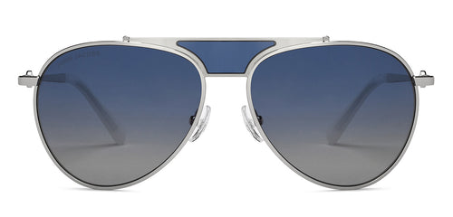 Silver Aviator Full Rim Unisex Sunglasses by John Jacobs-208177