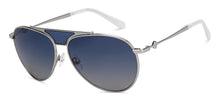 Load image into Gallery viewer, Silver Aviator Full Rim Unisex Sunglasses by John Jacobs-208177