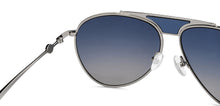 Load image into Gallery viewer, Silver Aviator Full Rim Unisex Sunglasses by John Jacobs-208177