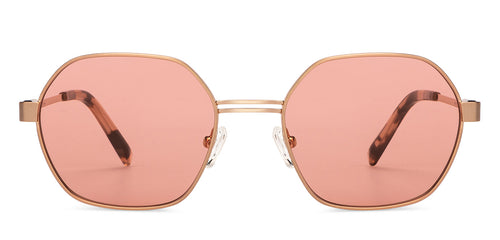 Copper Hexagonal Full Rim Unisex Sunglasses by John Jacobs-150972
