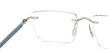 Load image into Gallery viewer, Silver Square Rimless Unisex Eyeglasses by Lenskart Air-200740