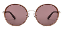 Load image into Gallery viewer, Brown Round Full Rim Unisex Sunglasses by John Jacobs-152717