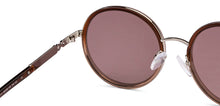 Load image into Gallery viewer, Brown Round Full Rim Unisex Sunglasses by John Jacobs-152717