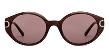 Load image into Gallery viewer, Brown Round Full Rim Unisex Sunglasses by John Jacobs-152726