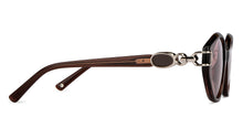 Load image into Gallery viewer, Brown Round Full Rim Unisex Sunglasses by John Jacobs-152726