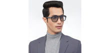 Load image into Gallery viewer, Silver Wayfarer Full Rim Unisex Sunglasses by John Jacobs-207054