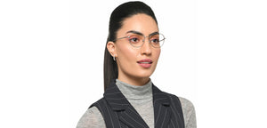 Silver Round Full Rim Unisex Eyeglasses by Lenskart Air-211604