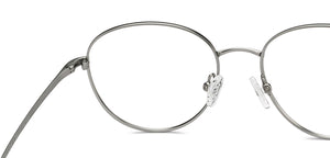 Silver Round Full Rim Unisex Eyeglasses by Lenskart Air-211604