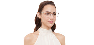 Silver Square Full Rim Unisex Eyeglasses by Lenskart Air-213112