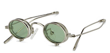 Load image into Gallery viewer, Silver Round Full Rim Unisex Sunglasses by Vincent Chase-151393