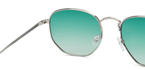 Silver Geometric Full Rim Unisex Sunglasses by Vincent Chase Polarized-200495