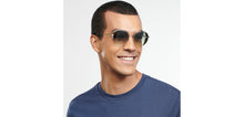 Load image into Gallery viewer, Silver Round Full Rim Unisex Sunglasses by John Jacobs-152196