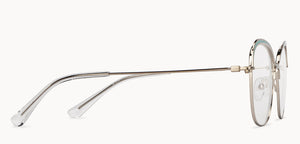 Silver Cat Eye Full Rim Women Eyeglasses by Vincent Chase-152825