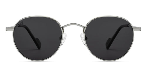 Silver Round Full Rim Unisex Sunglasses by Vincent Chase Polarized-206745