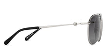 Load image into Gallery viewer, Silver Aviator Full Rim Unisex Sunglasses by John Jacobs-208175