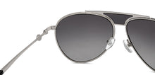Load image into Gallery viewer, Silver Aviator Full Rim Unisex Sunglasses by John Jacobs-208175