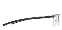 Load image into Gallery viewer, Silver Rectangle Half Rim Unisex Eyeglasses by Lenskart Air-152056