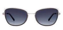 Load image into Gallery viewer, Silver Cat Eye Full Rim Unisex Sunglasses by John Jacobs-152711