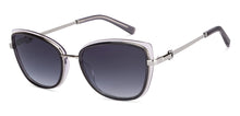 Load image into Gallery viewer, Silver Cat Eye Full Rim Unisex Sunglasses by John Jacobs-152711