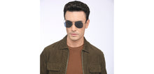 Load image into Gallery viewer, Gunmetal Aviator Rimless Unisex Sunglasses by John Jacobs-207023
