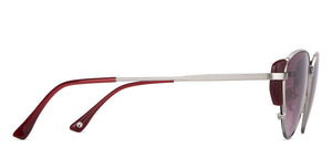 Silver Cat Eye Full Rim Unisex Sunglasses by John Jacobs-150966