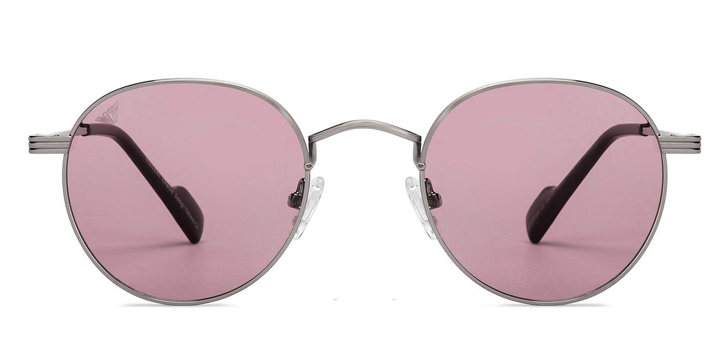 Silver Round Full Rim Women Sunglasses by Vincent Chase Polarized-206747