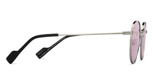 Silver Round Full Rim Women Sunglasses by Vincent Chase Polarized-206747
