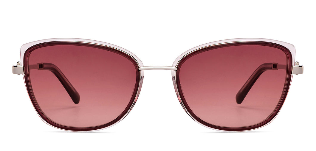 Pink Cat Eye Full Rim Unisex Sunglasses by John Jacobs-152714